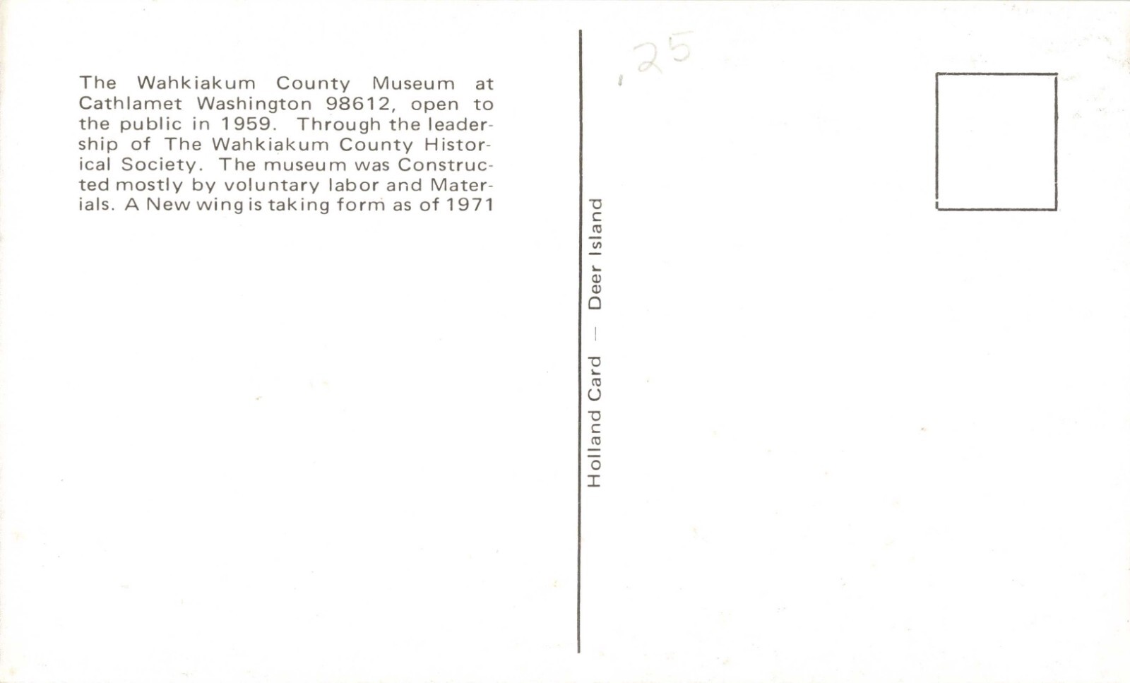 Postcard Wahkiakum County Museum Interior Cathlamet Washington WA eBay