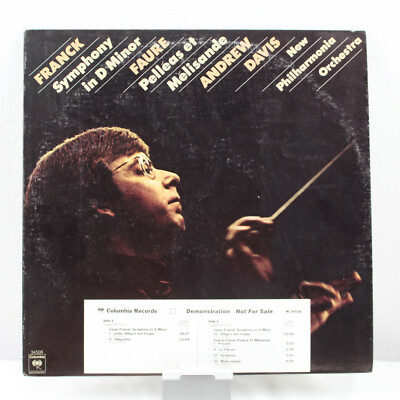 Franck Symphony in D Minor Faure Andrew Davis Record LP VG+ M34506