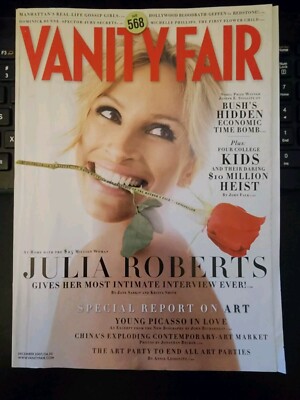 Vanity Fair Magazine December 2007 Julia Roberts Cover No Label b33:6689
