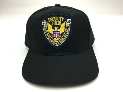 VTG Security Officer Quest Intelligence Bureau Hat Limited Black Snapback Cap