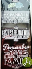 Crazy Family LOL Laugh Out Loud Clear Acrylic Hampton Art Stamp Set SC0618 NEW!