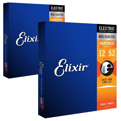  E-Gitarrensaiten Elixir 12152 Nanoweb 12-52 schwer x2 SET ANGEBOT