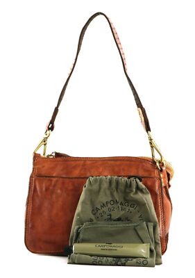 Sac Bandoulière CAMPOMAGGI Crossbody S - Cuir Cognac, Vintage, NEUF Avec étiquettes