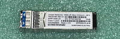 Juniper 740-031981 EX-SFP-10GE-LR SFP+ 10GBase-LR 10 GB EX4200 EX420 TRANCEIVER