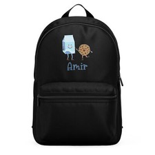 Süßer bestickter Rucksack Milch & Kekse Mini personalisiert Schulanfang Kind...