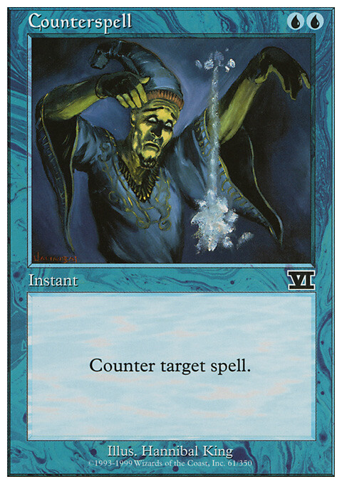 Counterspell X (1) Classic Sixth Edition Excellent/Near Mint 4RCards