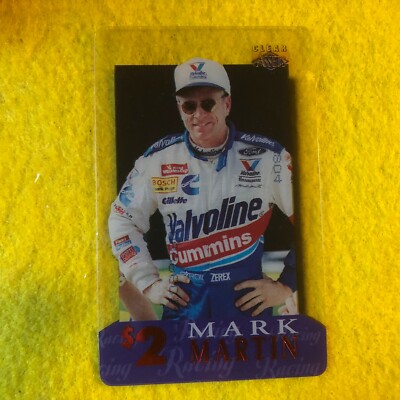 MARK MARTIN 1996 CLASSIC , CLEAR ASSETS $2 PHONE CARD 4 , RARE MINT RACING