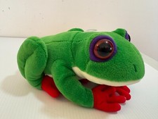 Vtg Frog Culture Treefrog Rainforest Tree 24K Plush Stuffed Animal Toy w Tags