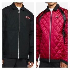 Jordan Flight Heritage Mens Reversible Jacket Men  s Sz XXL Black Red DJ0238-010