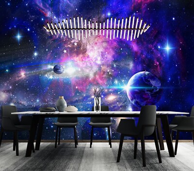 3D Blue Planet E2948 Wallpaper Mural Paper Wall Print Indoor Murals CA Honey