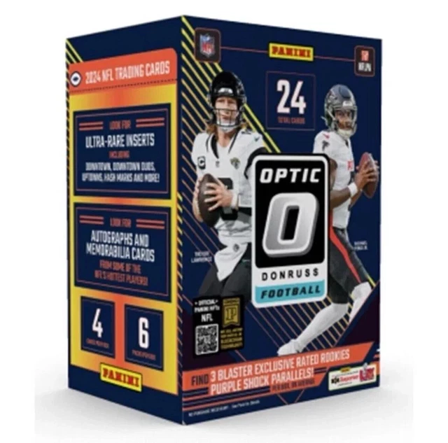 2024 Panini Donruss Optic Football Trading Cards Blaster Box NFL Sealed