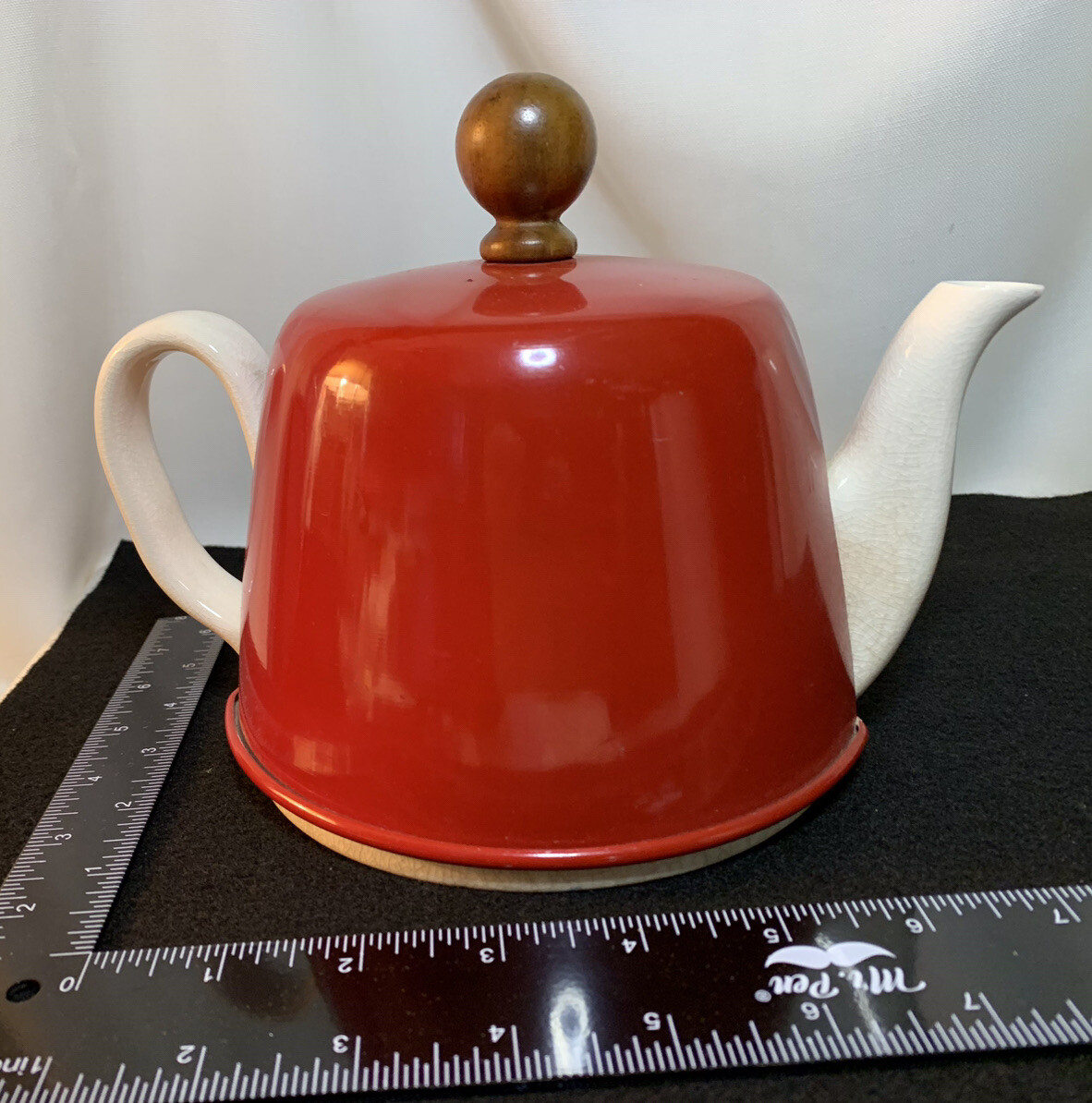 瓶床 松下喜山 錫 共箱 Tea pot mat made of tin 瓶床 松下喜山