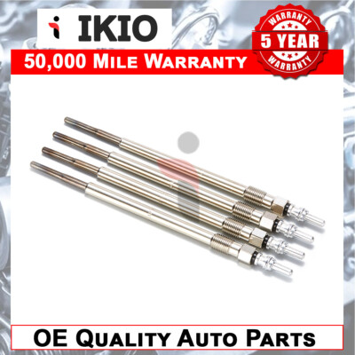 Ikio 4x Diesel Heater Glow Plugs Fits Alfa Romeo Giulietta 1.6 JTDM Diesel (2010