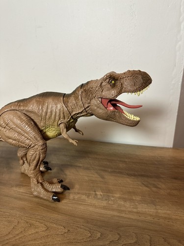 Jurassic Park World T Rex Electronic Roar Sound 21” giocattolo enorme funziona ottimo - Foto 6 di 7