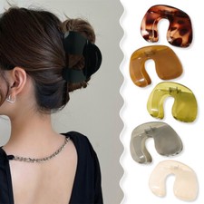 Back Of The Head Hairpin Crab Clip Acrylic U-Shape Hair Claw Hair Accessories 