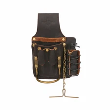 Leather Electrician Tool Belt Pouch Carpenter Drill/Wrench/Bullpin Bag Organizer
