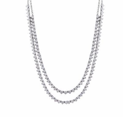 double tennis necklace