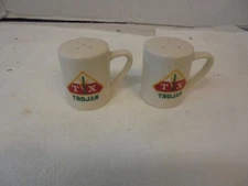 ceramic salt & pepper shakes TX trojan hybrid seed corn warco line japan 