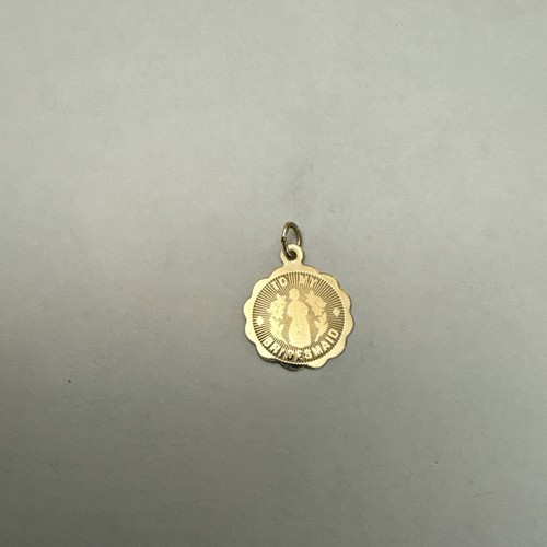 Solid 14k Yellow Gold Charm To My Bridesmaid - 第 1/6 張圖片