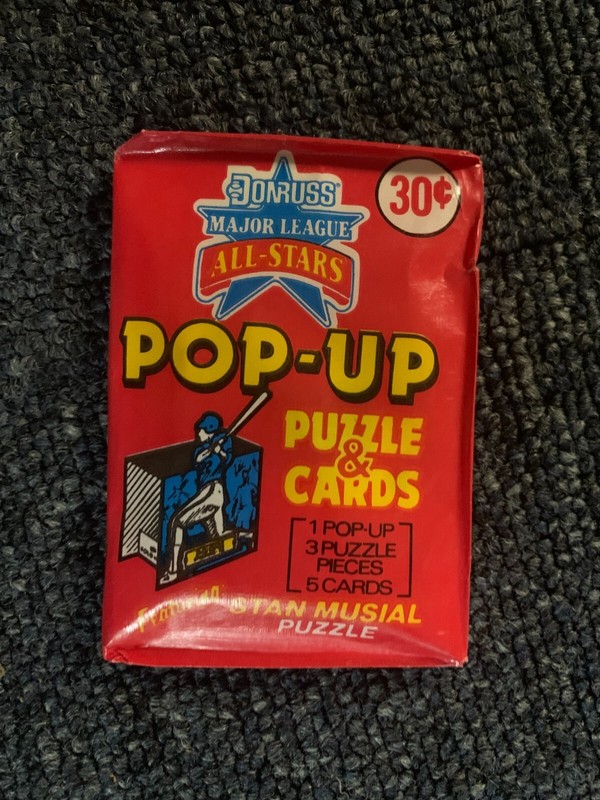 1987 Donruss MLB All-Stars Puzzle & Cards Factory Sealed Wax Pack