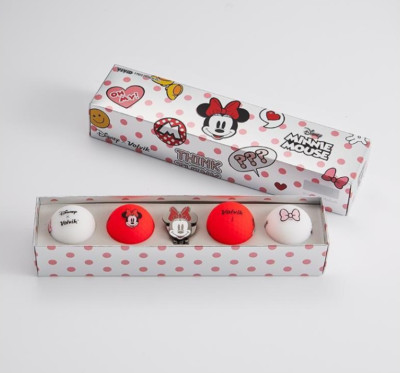 Volvik x Disney Minnie Mouse Golf Ball 3-piece 2 types 4 balls Marker set