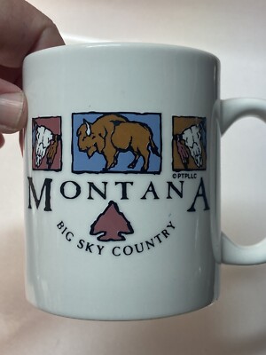 Nice Vintage Montana Big Sky Country Ceramic Coffee Mug MINTY Rare