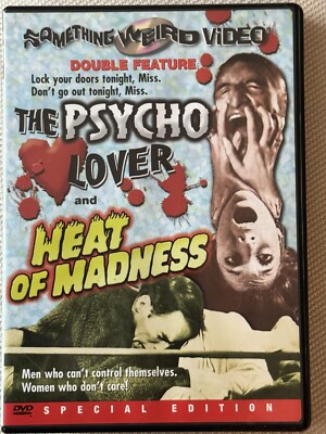 DVD  The Psycho Lover / Heat Of Madness  (Something Weird Double Feature)