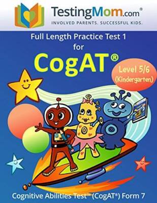 CogAT Test Prep Workbook â?? Kindergarten (Level 5/6) â?? Full Length Pra - GOOD