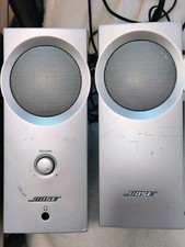 Bose Companion 2 Multimedia Speaker System Silver w/OEM Power Cords TESTED 