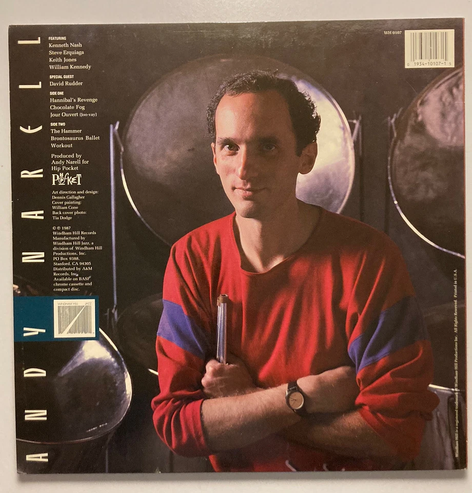 Энди Нарелл «Молоток» 1987 виниловая пластинка Windham Hill Records WH 0107 джаз VG++ - Изображение 2 из 4