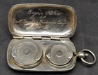 Antique German Solid Silver 800 Double Sovereign Case C.1909 Collectables Art