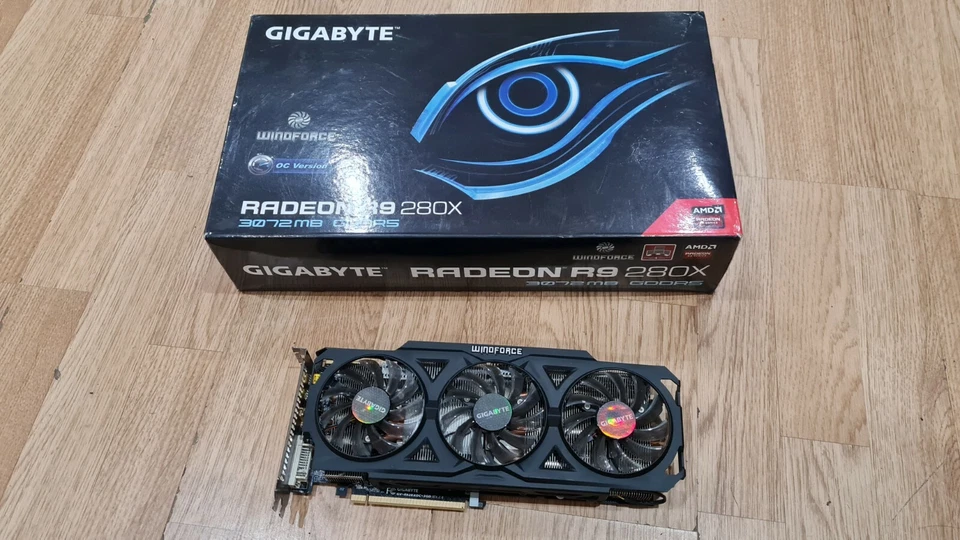 Boxed! Gigabyte AMD Radeon Windforce R9 280x 3gb GPU Graphics Video Game Card - Image 3 of 4