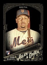 2018 TOPPS ALLEN GINTER X BASEBALL BASE CARD #217 Dominic Smith Mets RC