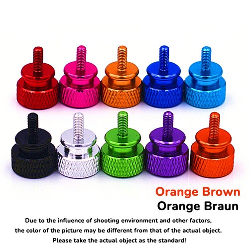 M6 Knurled Thumb Screws Aluminium Hand Grip Knob Bolts High Type - DIN 464 - Picture 13 of 13