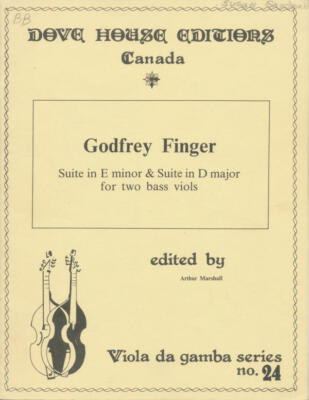 Godfrey  Finger:  Suite in E minor & Suite in D major for two bass viols