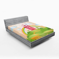 Image of Fairy Tale Fitted Sheet Vibrant Rainbow
