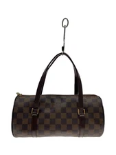 LOUIS VUITTON Papillon PM Damier Ebene Handbag N51304 LV Auth B353