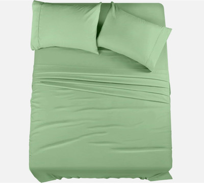 4 Piece Utopia Bedding FULL Bed Sheets Set SAGE Bedding Flat Fitted Pillowcases