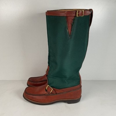 Vintage Gokey Botte Sauvage Snake Boots | Green Canvas  display picture 2