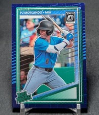 PJ Morlando Blue Velocity Optic Rated Prospect Rookie 2025 Donruss #168 Marlins