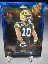2025 Topps Chrome Jordan Love - Fortune 15 Blue Refractor 074/150 #F15-17