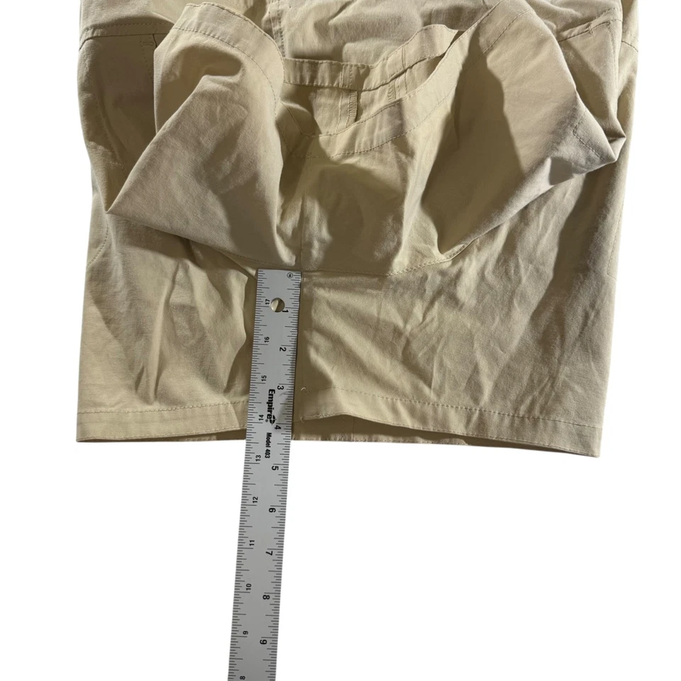 Pantalones cortos de pesca Huk para mujer talla L amarillos Foto 2 de 4