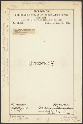 #ad Clark Bros Lamp Brass Copper Company UTrentonS brand Lamps Accessories $12.99