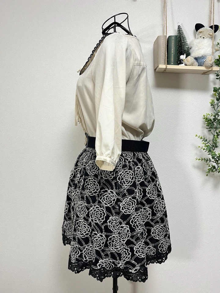 🎀Hachas Mujer Nostalgia Etiqueta Antigua Negro Rosa Encaje Vestido M Vintage Look Gargantilla Conjunto Foto 2 de 4