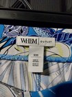 white house black market xxs casual blue floral pants — photo 2