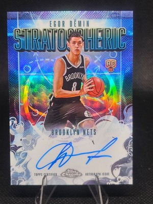 2025 Topps Chrome Stratospheric Signatures Refractor Egor Demin