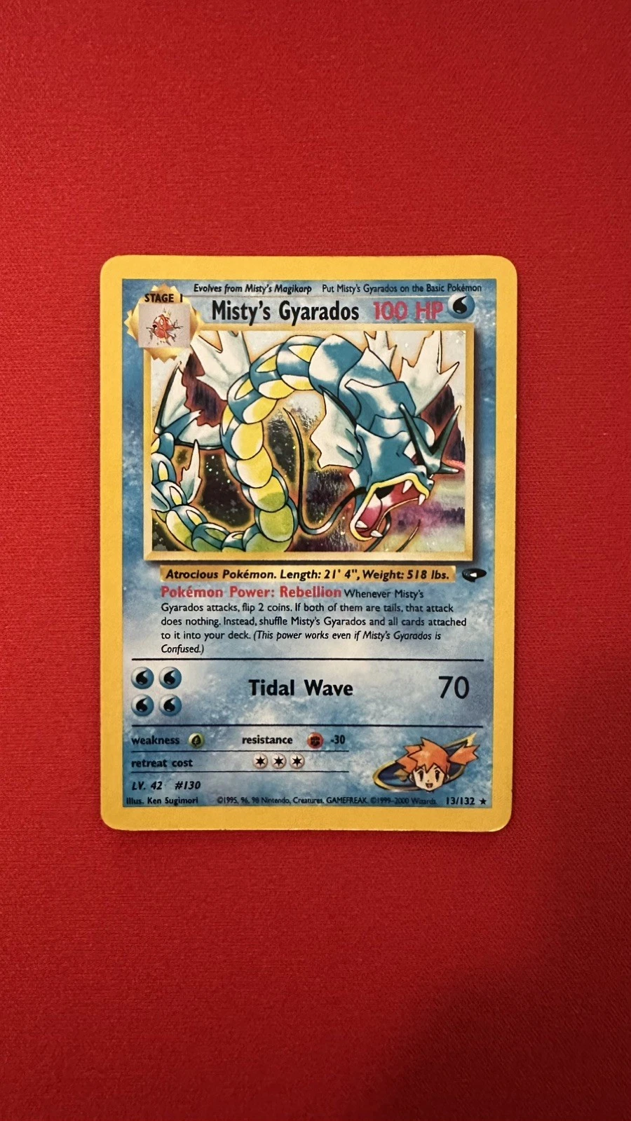 Pokémon TCG Misty's Gyarados Gym Challenge 13/132 Holo Rare 1999-2000