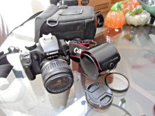 CANON 1000D EOS REBEL DIGITAL WORKING LARGE BUNDLE 18-55 LENS AMIBICO MACRO LENS