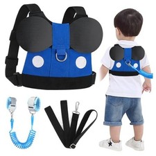 Toddler Harness Leash, Cute Kids Leash  Anti Lost Blue/Boys,Blue Wrist Link