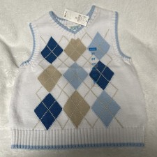 The Childrens Place Argyle sweater Vest Size 3T NWT